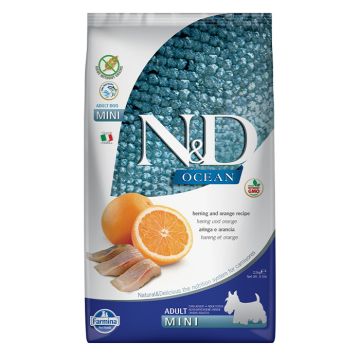 N&D Ocean Adult Μινι Με Ρέγγα & Πορτοκάλι 2.5Kg