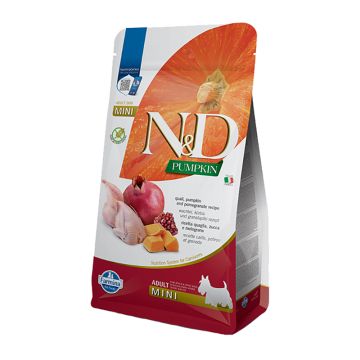 N&D Pumpkin Adult Mini με Ορτύκι, Κολοκύθα & Ρόδι 2kg