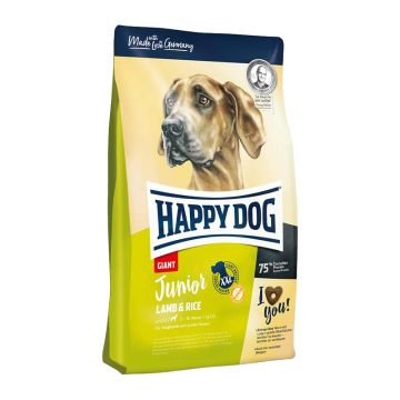 Happy Dog Junior Giant Lamb & Rice 13kg + 2kg Δώρο