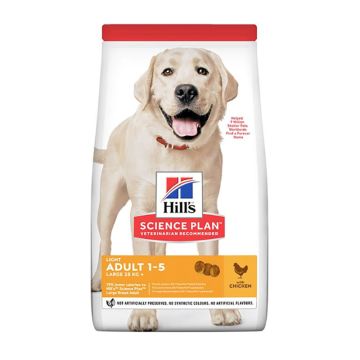 Hill's Science Plan Adult Light Large Breed Mε Κοτόπουλο 11kg + 3kg Δώρο