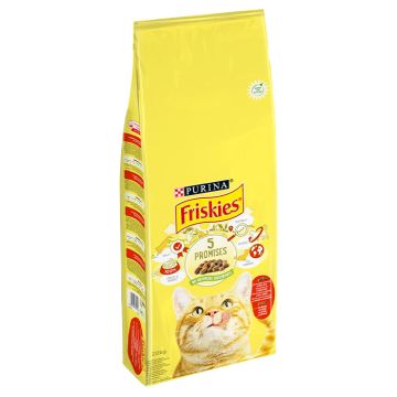 Friskies Adult Με Βοδινό, Κοτόπουλο & Λαχανικά 20Kg