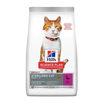 Hill's Science Plan Adult Sterilised Cat Με Πάπια 1.5Kg