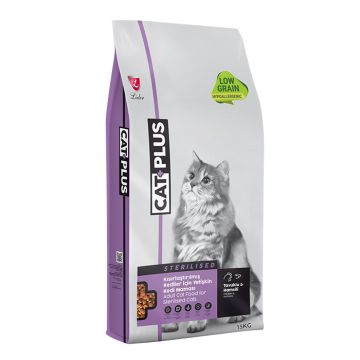 Cat Plus Sterilised Με Κοτόπουλο 15Kg