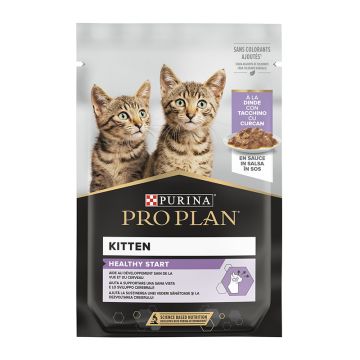 Purina Pro Plan Kitten Healthy Start Γαλοπούλα σε Σάλτσα 85G