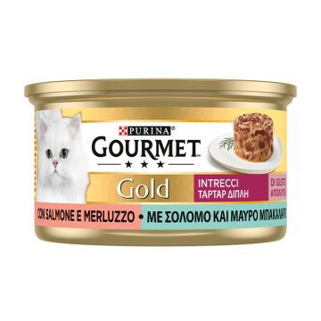 Gourmet Gold Ταρτάρ Με Σολομό & Μαύρο Μπακαλιάρο 85G