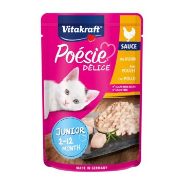 Vitakraft Poesie Kitten Με Κοτόπουλο 85g