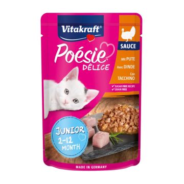 Vitakraft Poesie Kitten Με Γαλοπούλα 85g