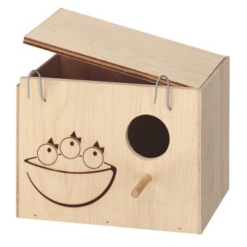 Ferplast Nido Medium Ξύλινη Φωλιά 19.5x14x14cm