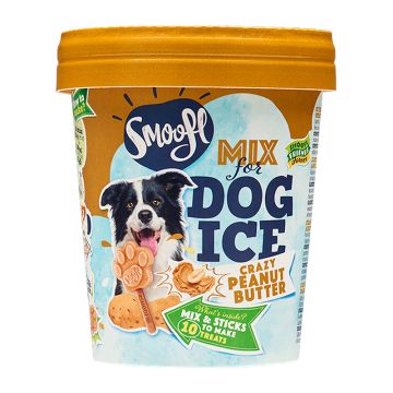 Smoofl Adult Μείγμα για Παγωτό Σκύλου Φυστικοβούτυρο 100gr & 10 Sticks