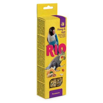 Rio Sticks Honey & Nuts Για Μεσαίους Παπαγάλους (2Τεμ)