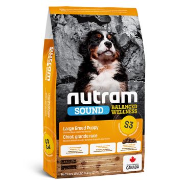 Nutram S3 Sound Balanced Wellness Puppy Large Breed Με Κοτόπουλο 11.4Kg