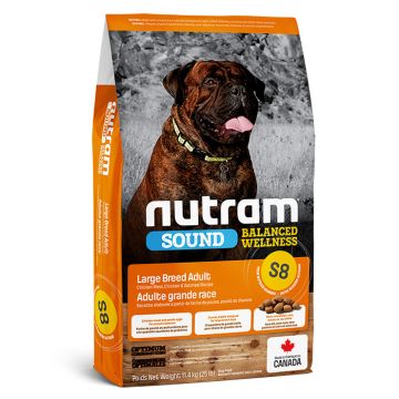 Nutram S8 Sound Balanced Wellness Adult Large Breed Με Κοτόπουλο 11.4Kg