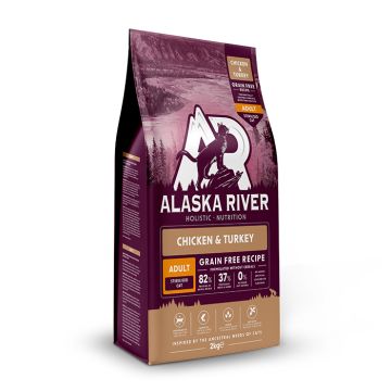 Alaska River Grain Free Cat Adult Sterilised Chicken & Turkey 2kg