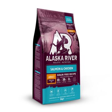 Alaska River Grain Free Cat Adult Sterilised Chicken & Salmon 2kg