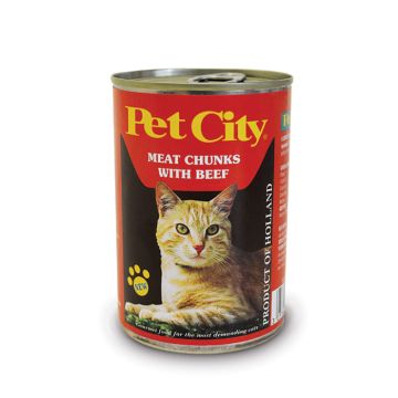 Pet City Γάτας Μπουκιες Mε Βοδινό 410G