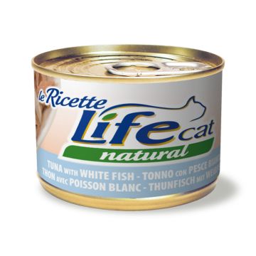 Life Cat Με Τόνο & Λευκό Ψάρι 150G