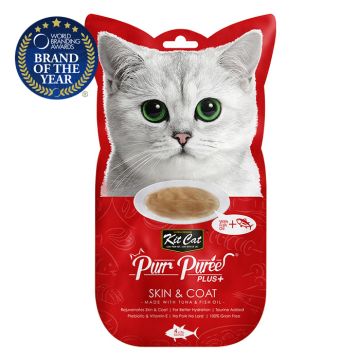 Kit Cat Purr Puree Plus Γάτας Με Τόνο & Λαδι Ψάριου 60G