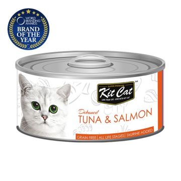 Kit Cat Με Τόνο & Σολομό 80G