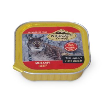 Wildcat's Allucup Adult  Με Μοσχάρι 100G