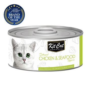 Kit Cat Με Κοτόπουλο & Θαλασσινά 80G