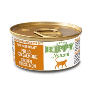Kippy Γάτας Natural Με Κοτόπουλο & Σολομό 70G