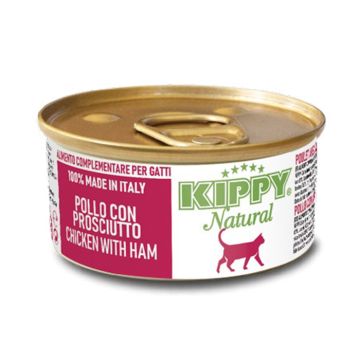 Kippy Γάτας Natural Με Κοτόπουλο & Ζαμπόν 70G