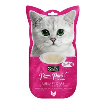 Kit Cat Purr Puree Plus Γάτας Urinary Με Κοτόπουλο 60G