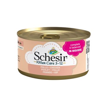 Schesir Kitten Μους Με Κοτόπουλο 85G