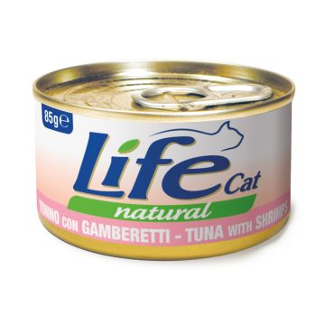Life Cat Με Τόνο & Γαρίδα 85G