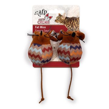 AFP Fat Mouse Παιχνίδι Γάτας Ποντίκι 5cm 2τμχ με Catnip