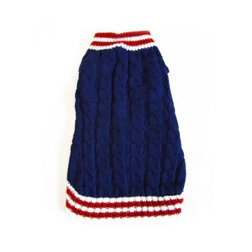 Pet Πουλόβερ Σκύλου Μπλε XXL 34cm