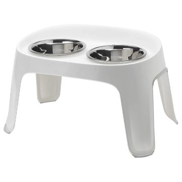 Moderna Skybar Τραπεζι Με 2 Μπολ Large 16" Άσπρο