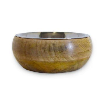Pet Ανοξείδωτο Μπολ Wooden Holder M 940ml