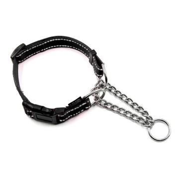 Zooland Περιλαίμιο Εκπαίδευσης Walking Free Μ Μαύρο 25mm x36-55cm