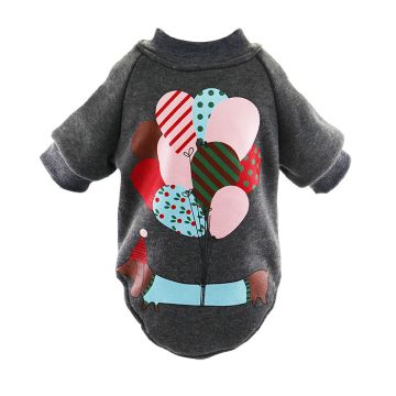 Pet Φούτερ Γκρι Με Μπαλόνια S 25cm