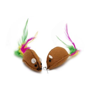 Pet Παιχνίδι Γάτας Ποντίκι με Φτερά 7cm 2τεμ