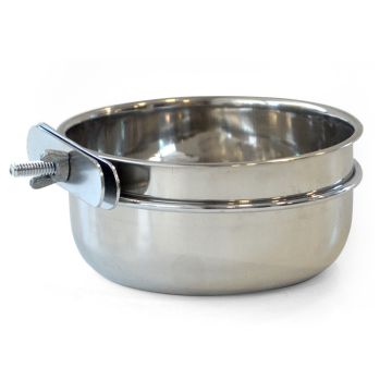 Κε 3293C Μπολ Μεταλλικά Πουλιών+Κλιπ 840ml