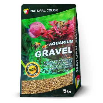 Pet Φυσικα Χαλίκια Κίτρινα 4-6mm 5Κg