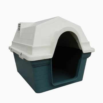 Oem Hc001B Σπιτάκι Σκύλου Medium Με Καμινάδα Πράσινο 84x63x62.9cm