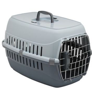 Moderna Κλουβί Μεταφοράς Road Runner 1 Spring Lock Γκρι 48.6x32.3x30.3cm