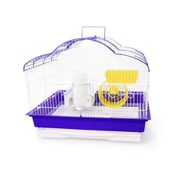Dalian Διώροφο Κλουβί Τρωκτικών Μωβ-Λευκό 47x36x38cm