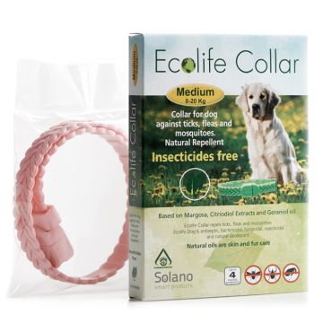Ecolife Κολάρο Medium Ροζ 42cm